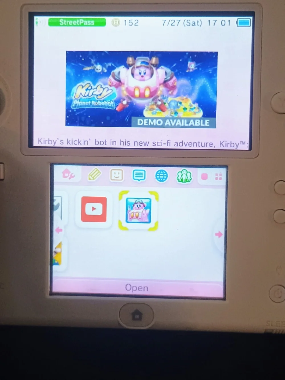 Nintendo 2ds handheld